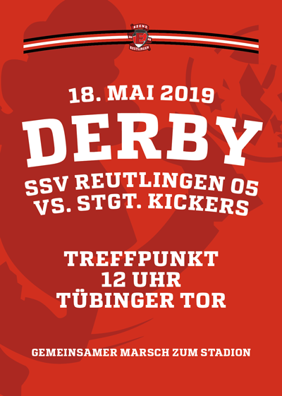 Derby gegen Kickers – 18.5. Treffpunkt 12 Uhr am Tübinger Tor